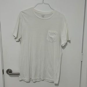 J.Crew White Pocket Tee